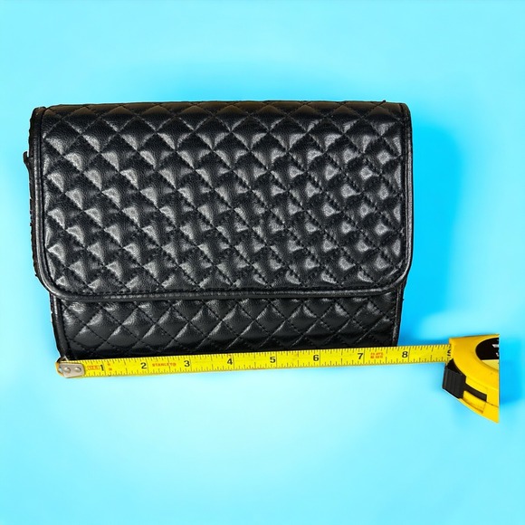 Ganson Quilted Handbag Elegant Black. Without Shoulder Strap. - Picture 5 of 6